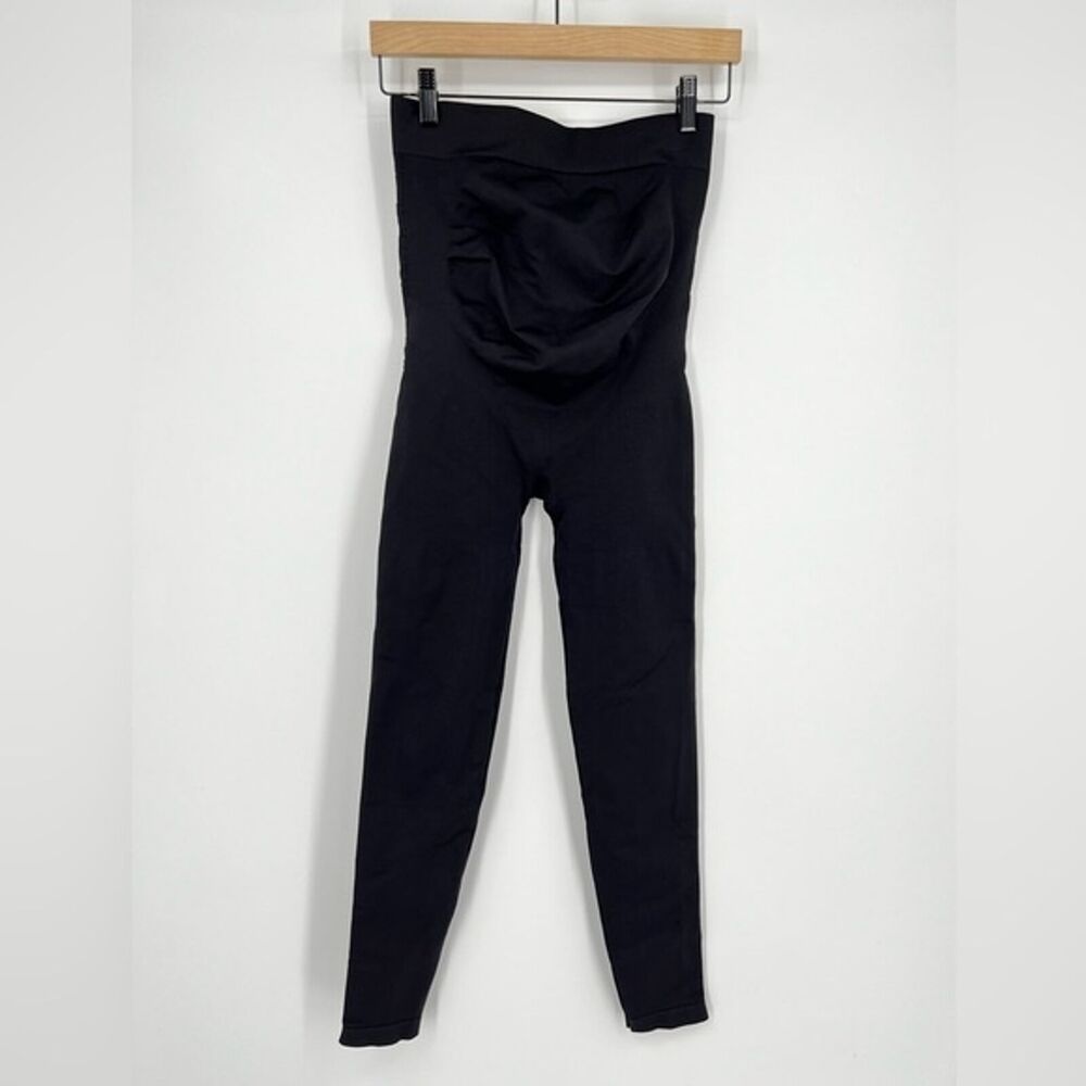 Blanqi Everyday Maternity Leggings Black Supportive Thick Size M